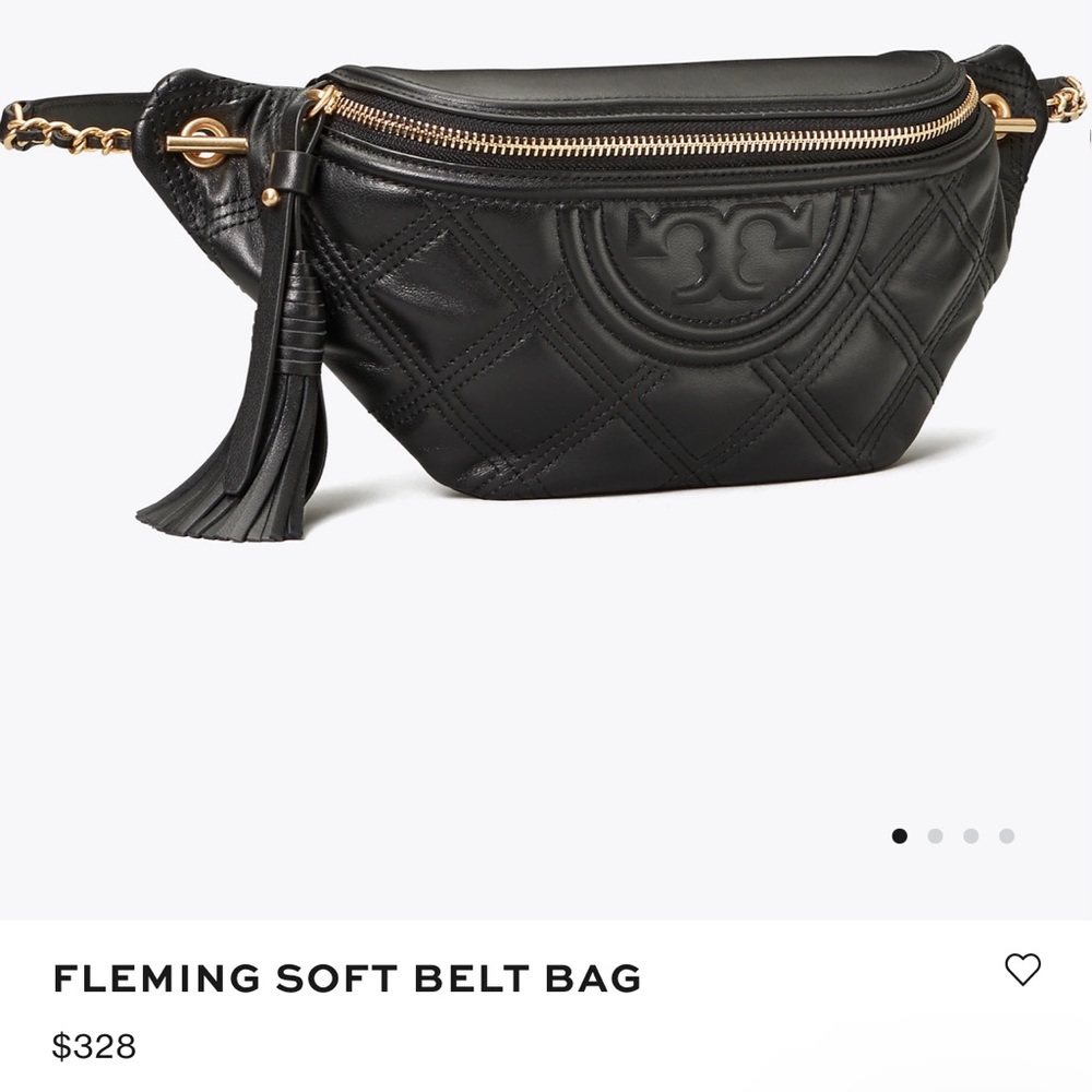 Tory Burch Fleming belt bag. Please look at ALL pictures.